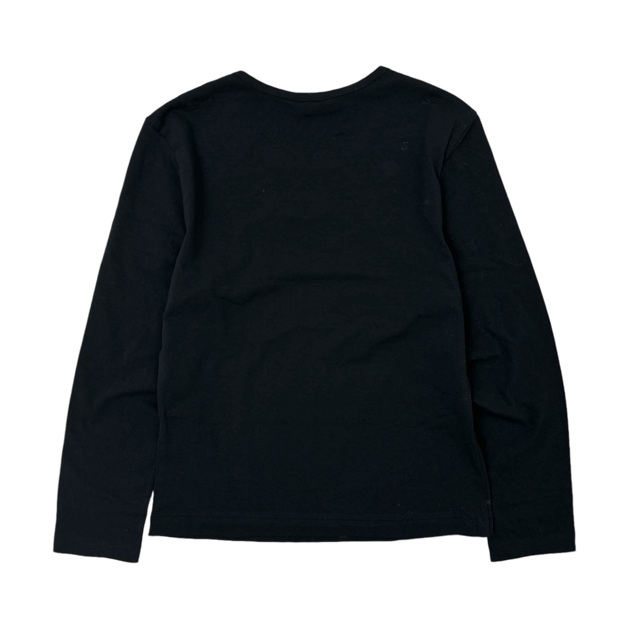 INGEBORG インゲボルグ タグ付き ロゴプリント 長袖Tシャツ M/ブラック
