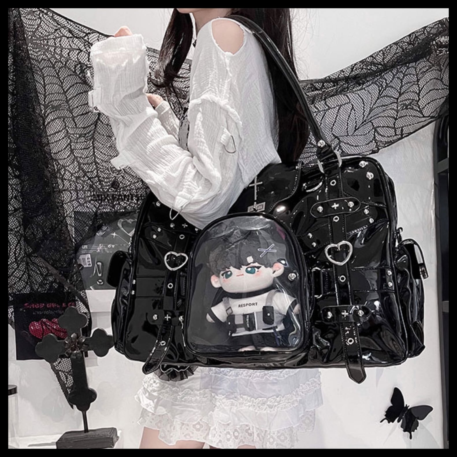 Reme♡Shop一覧【ラスト1点！】猫型 痛バッグ 黒色♡