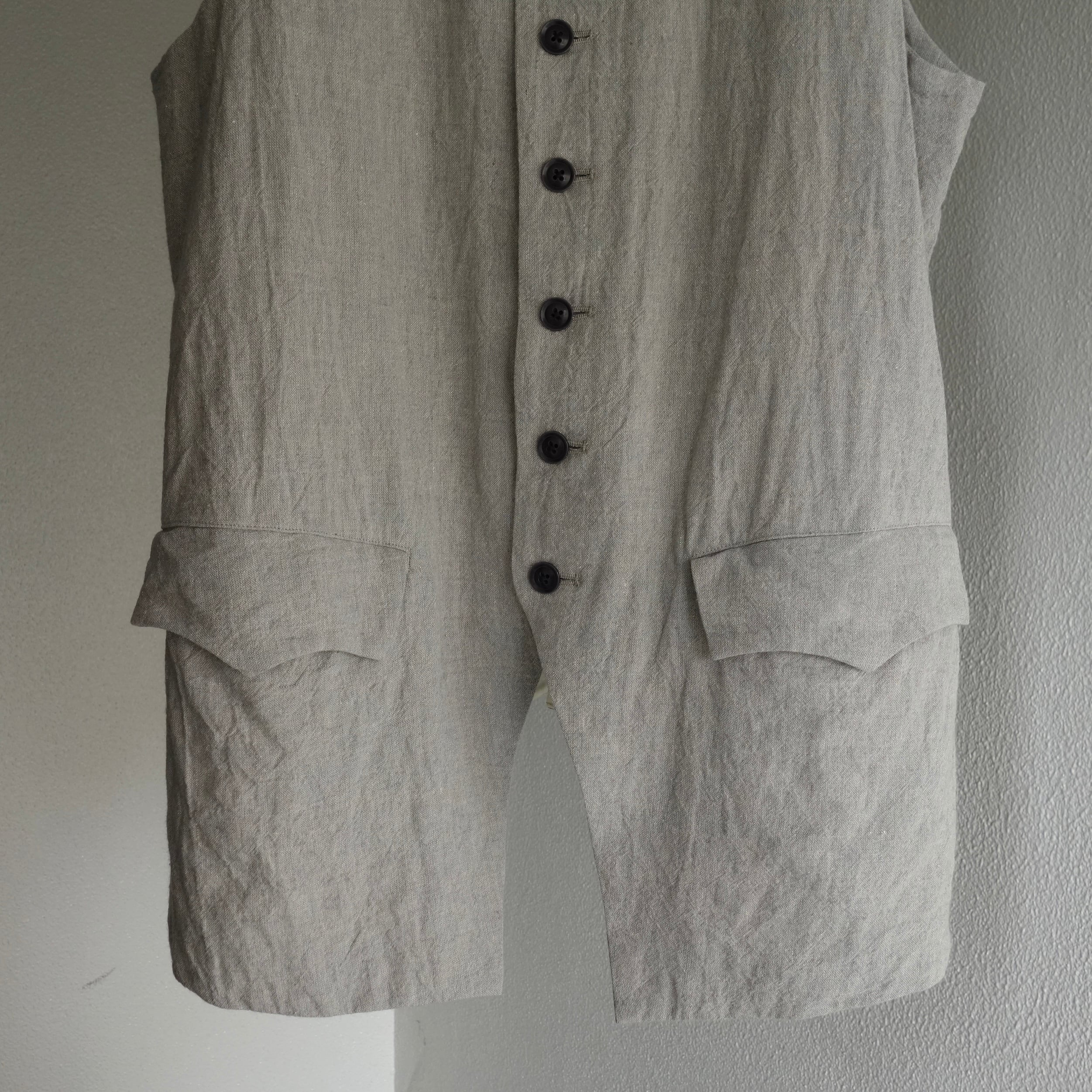 habit à la française gilet / française grey | ATELIER GARDENIA