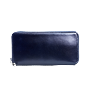 KUBERA 9981「CORDOVAN AUTHENTIC」ROUND ZIP LONG WALLET <NAVY>