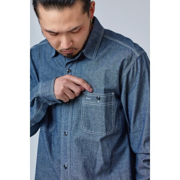 CHAMBRAY CLASSIC L/S WORK SHIRTS