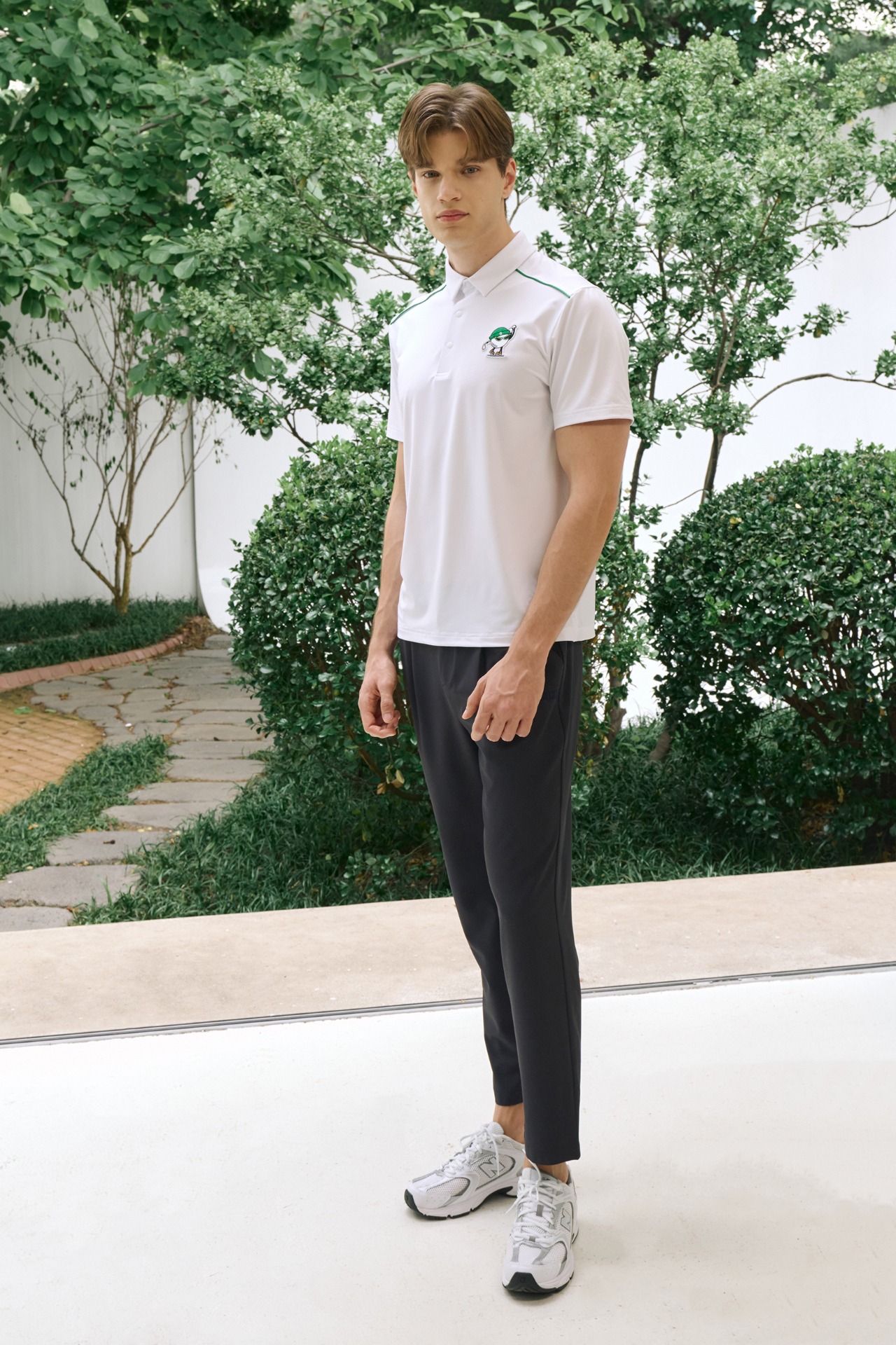 GOXO ゴーエックスオー ギブミーバーディワンタッチスラックス ネイビー