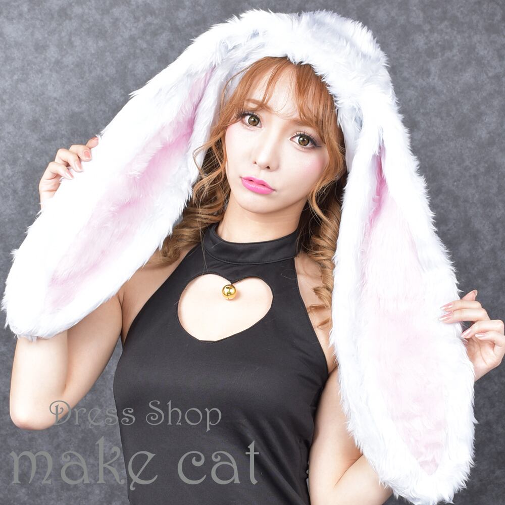 ロップイヤー ラビット帽子萌え系【うさぎ/動物/アニマル耳/仮装/コスプレ】