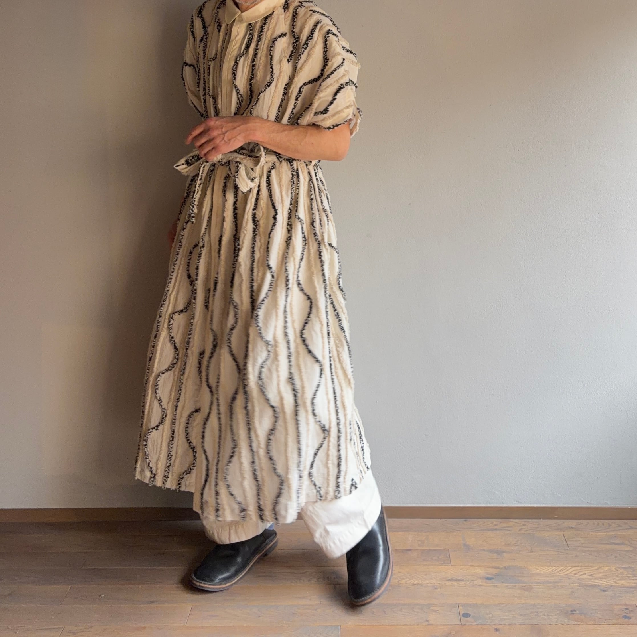 ASEEDONCLOUD/アシードンクラウド Market shirt coat #261302 White