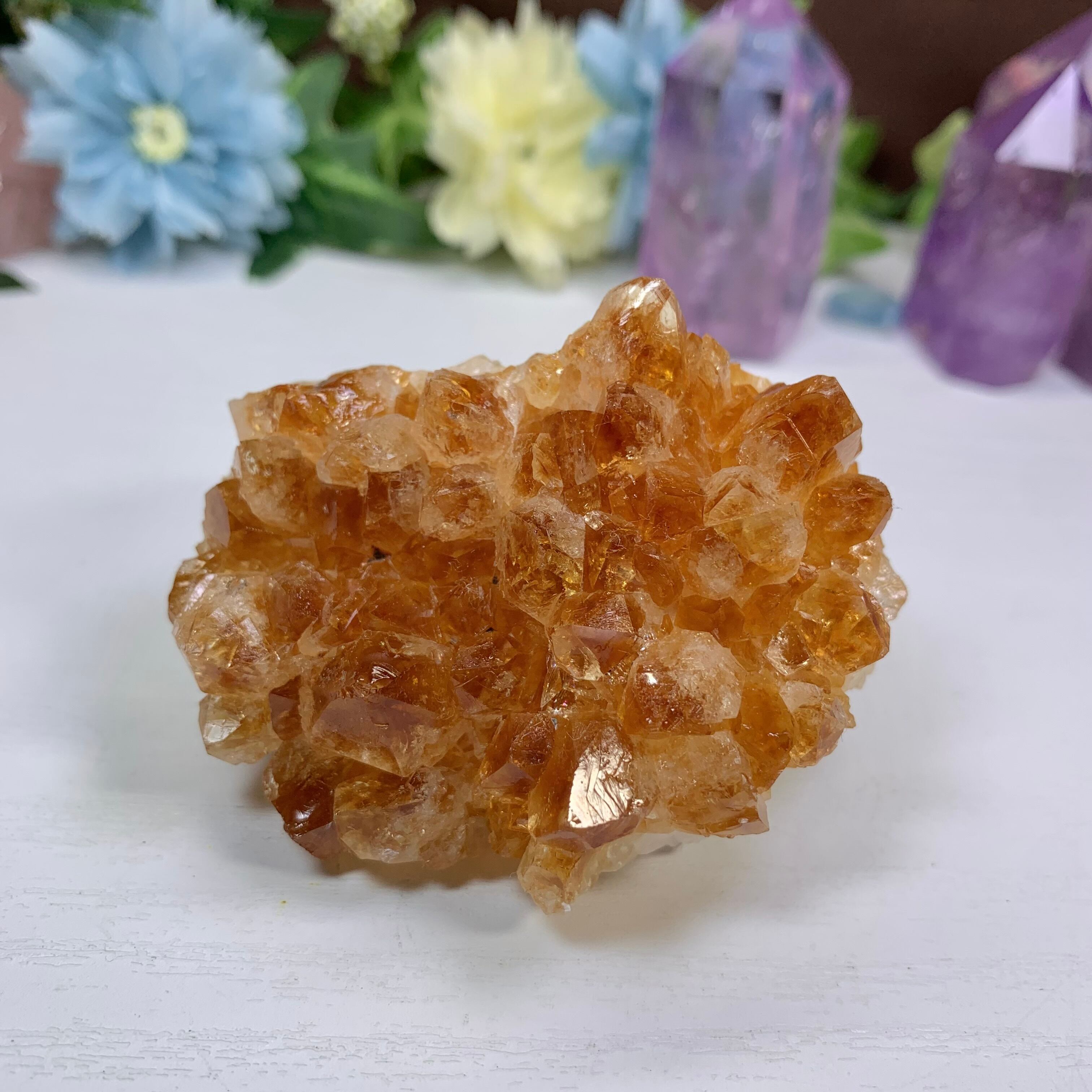 大型！ディープシトリン原石クラスター 1.可愛いディープシトリン原石クラスター | Naturaltreasure