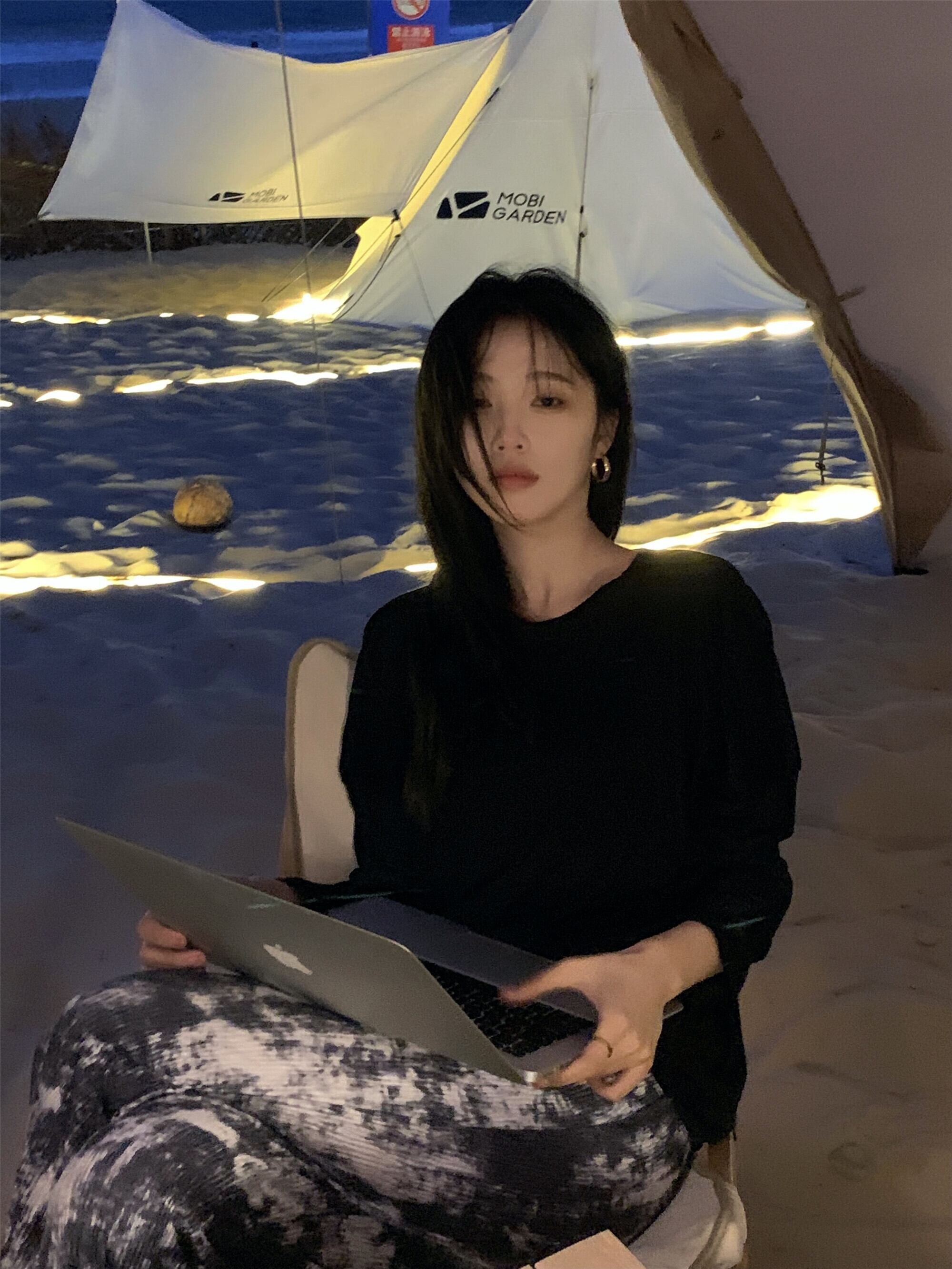 サマー薄手ラウンドネックTシャツ トップス ロング 夏物 Oネック モンロー27400290238