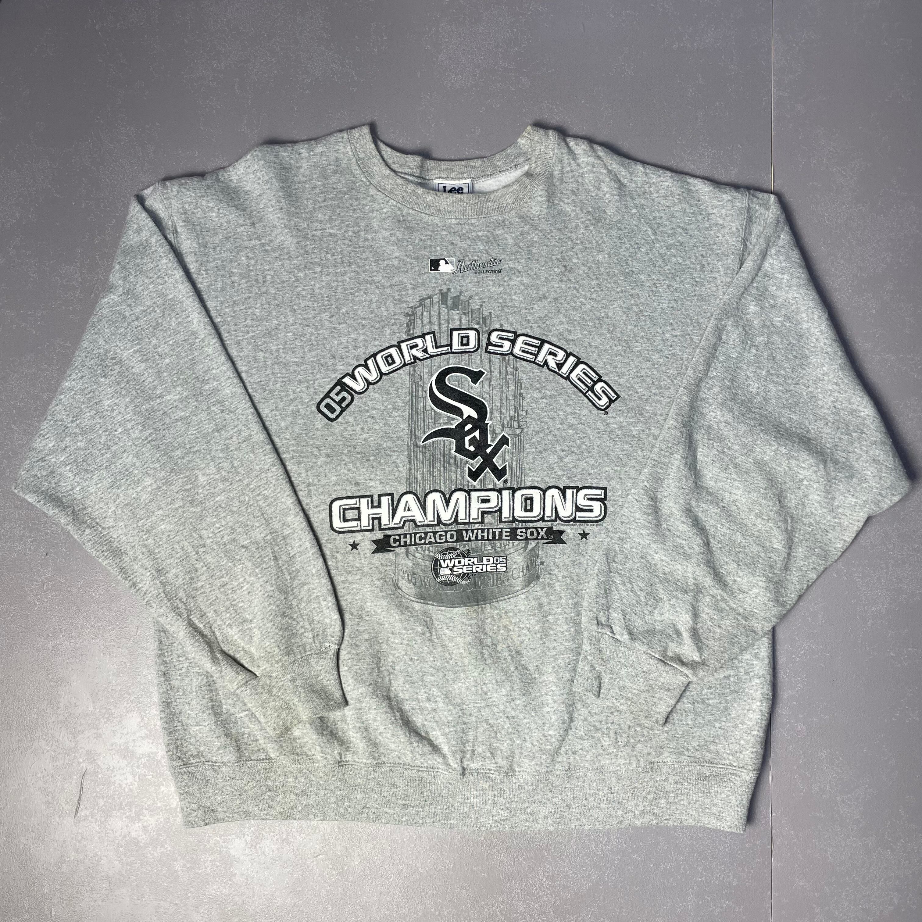 ビッグサイズ 00年代 Lee リー チームロゴ MLB スウェットシャツ メンズXL 古着 プルオーバー トレーナー 00S ヴィンテージ ビンテージ グレー【トレーナー】