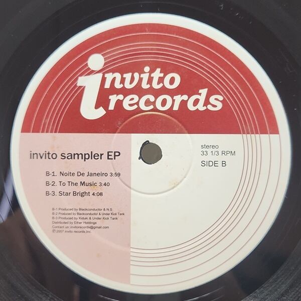 Hugo Brown , Under Kick Tank, Blackconductor, Kiduki / Invito Sampler EP [7087-1-086-1-3] - 画像3