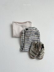韓国子供服 / minirobe / 26Autumn / アデルチェックパンツ / 秋服 *S~XL*