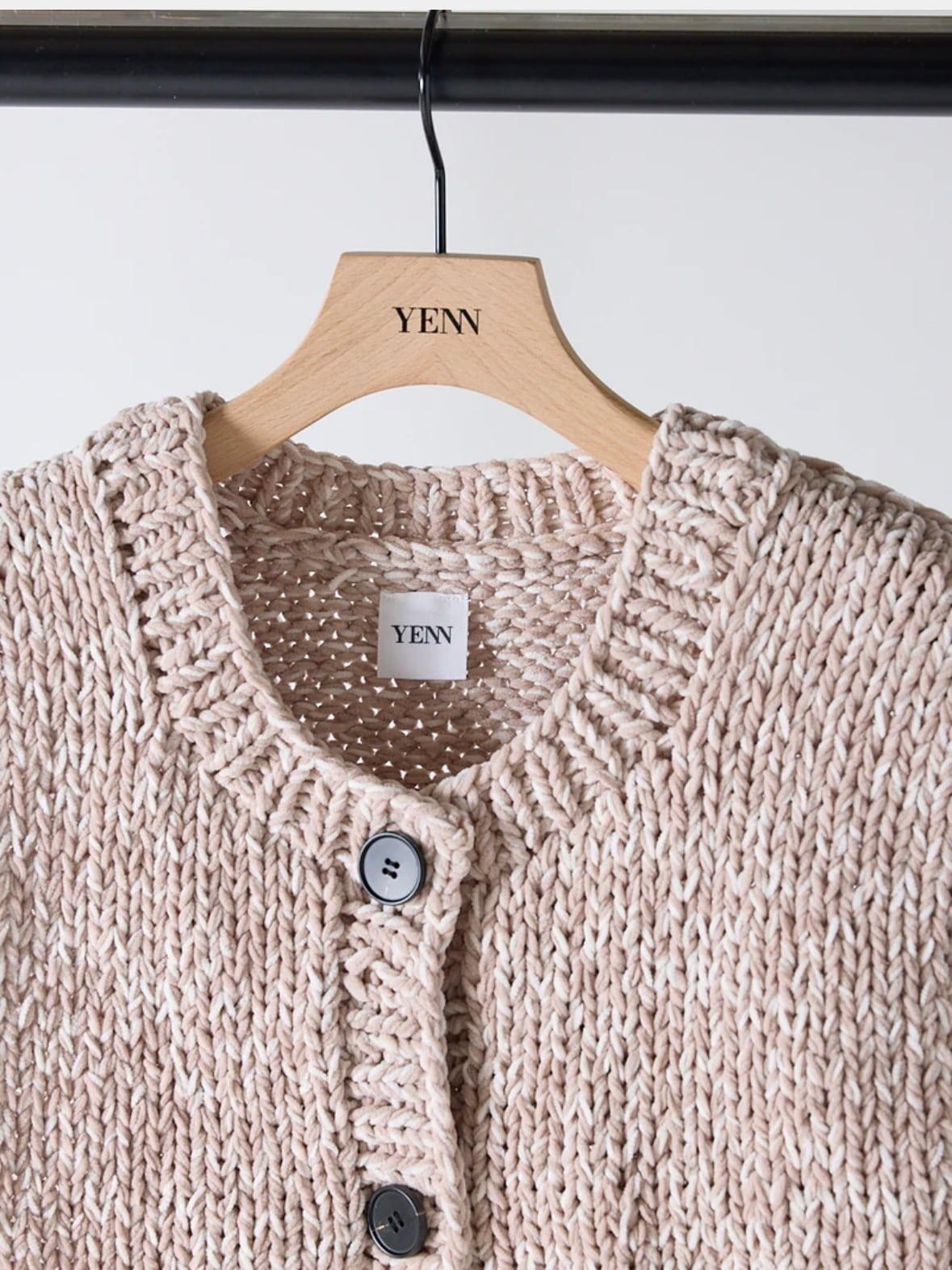 トップス YENN MIX HAND KNIT VEST SALE】 YENN(イエン)MIX HAND KNIT VEST ミックスハンドニットベスト