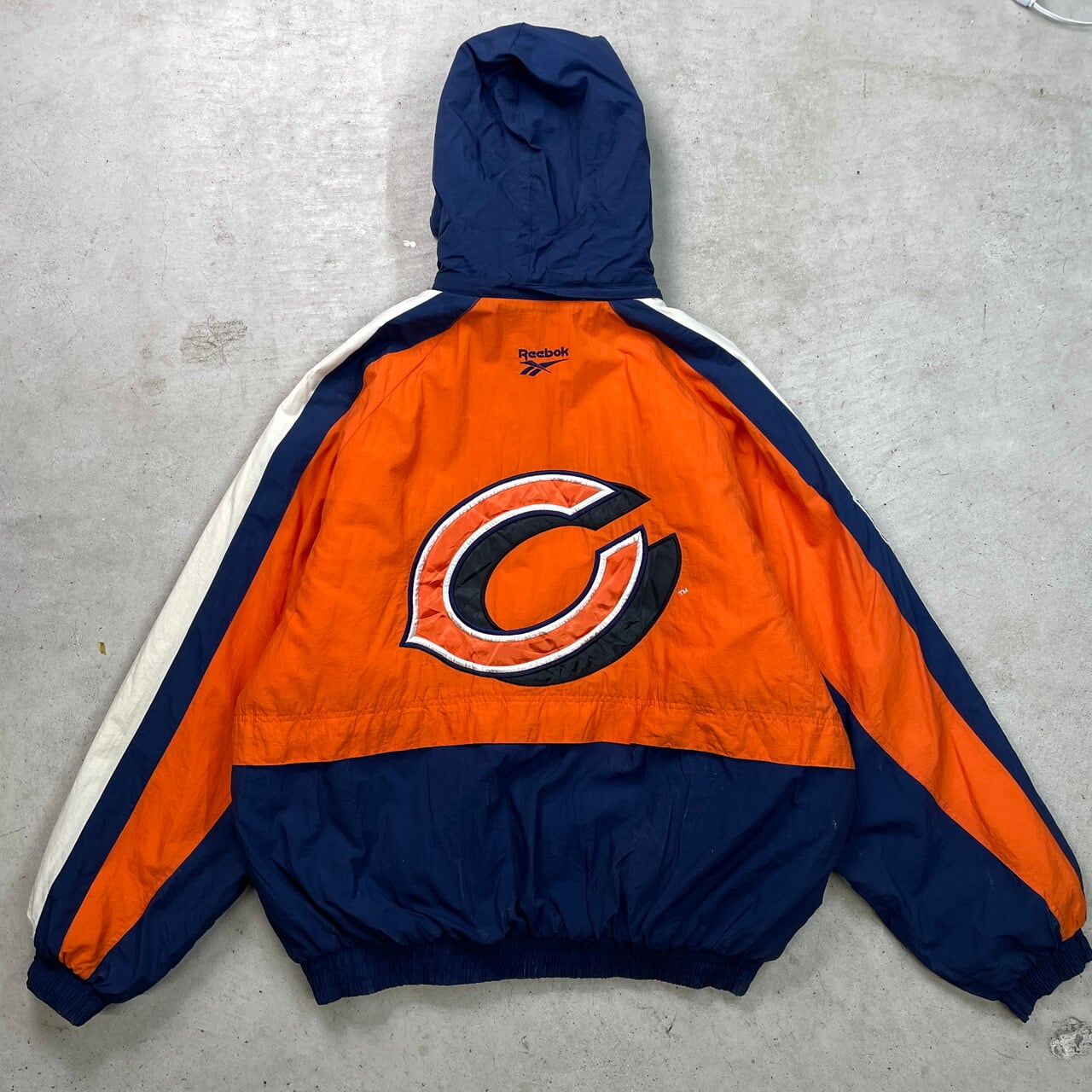 古着 Reebok リーボック NFL CHICAGO BEARS ナイロンジャケット メンズ
