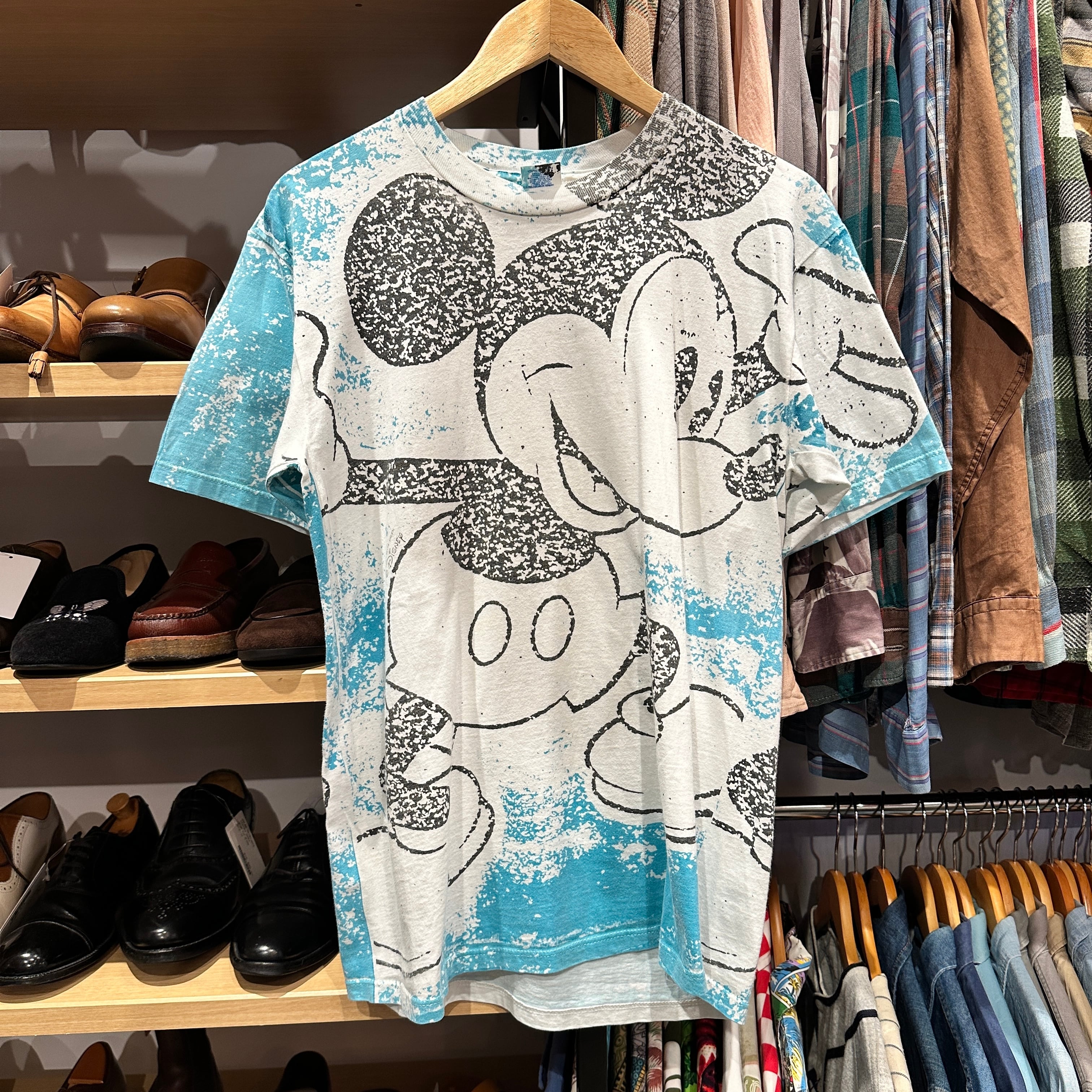 mickey様 新品未使用 トップス2点 wh be 1990s MICKEY MOUSE OVERPRINT T-SHIRT | safarionline