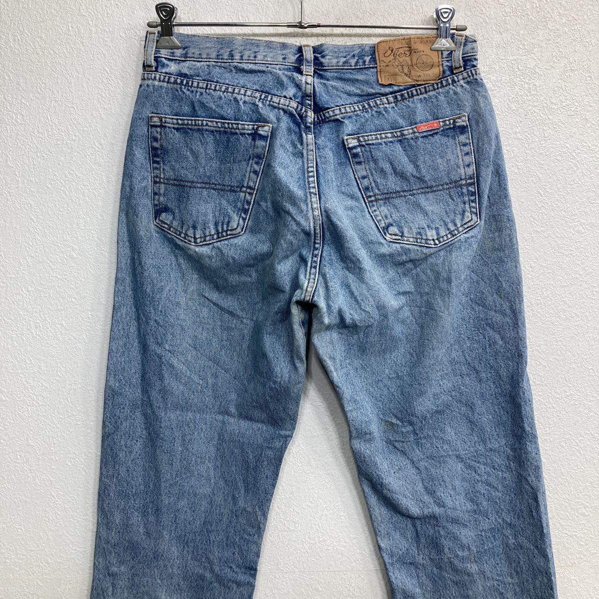 Ober デニムパンツ W36 ボタンフライ ライトビッグサイズ ブルー 古着 