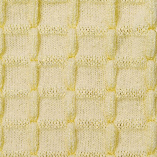 Collegien - Camille Textured Checked-knit Knee-high Socks / Vanille