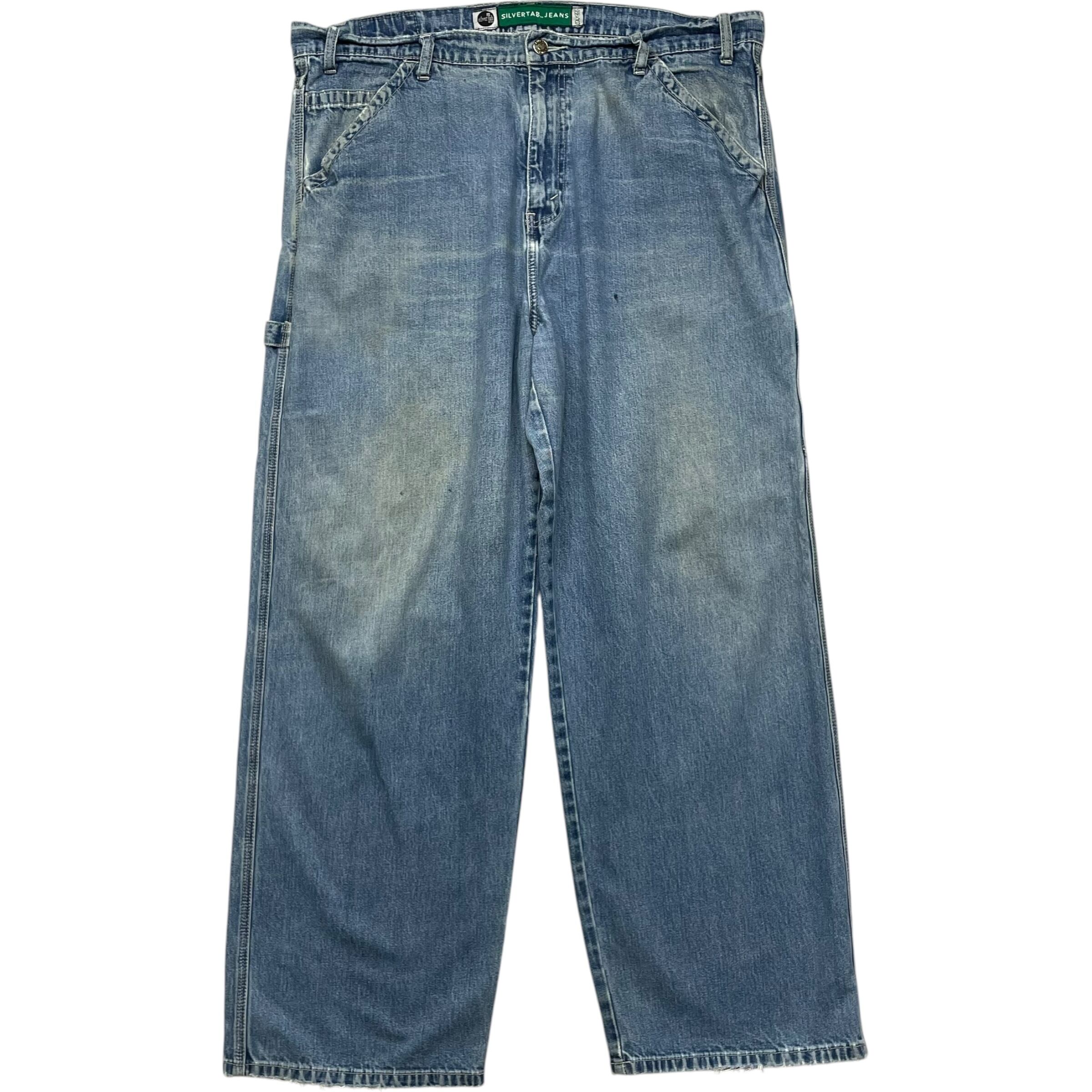 《実寸W39L30》 Levi's リーバイス Silver Tab シルバータブ デニムパンツ 極太 ダメージ 雰囲気 no.7157