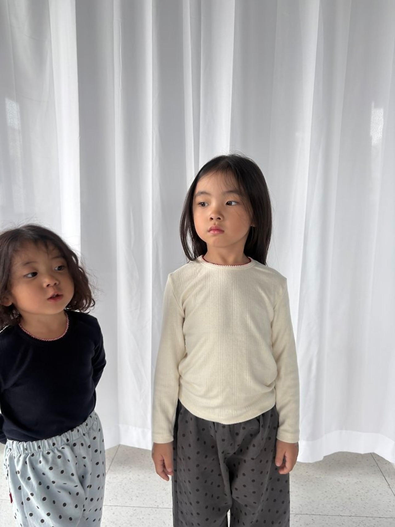 韓国子供服 / PEPPER / 26Autumn / ピンタックアイレットT / 秋服 *XS~XL *