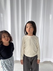 韓国子供服 / PEPPER / 26Autumn / ピンタックアイレットT / 秋服 *XS~XL *