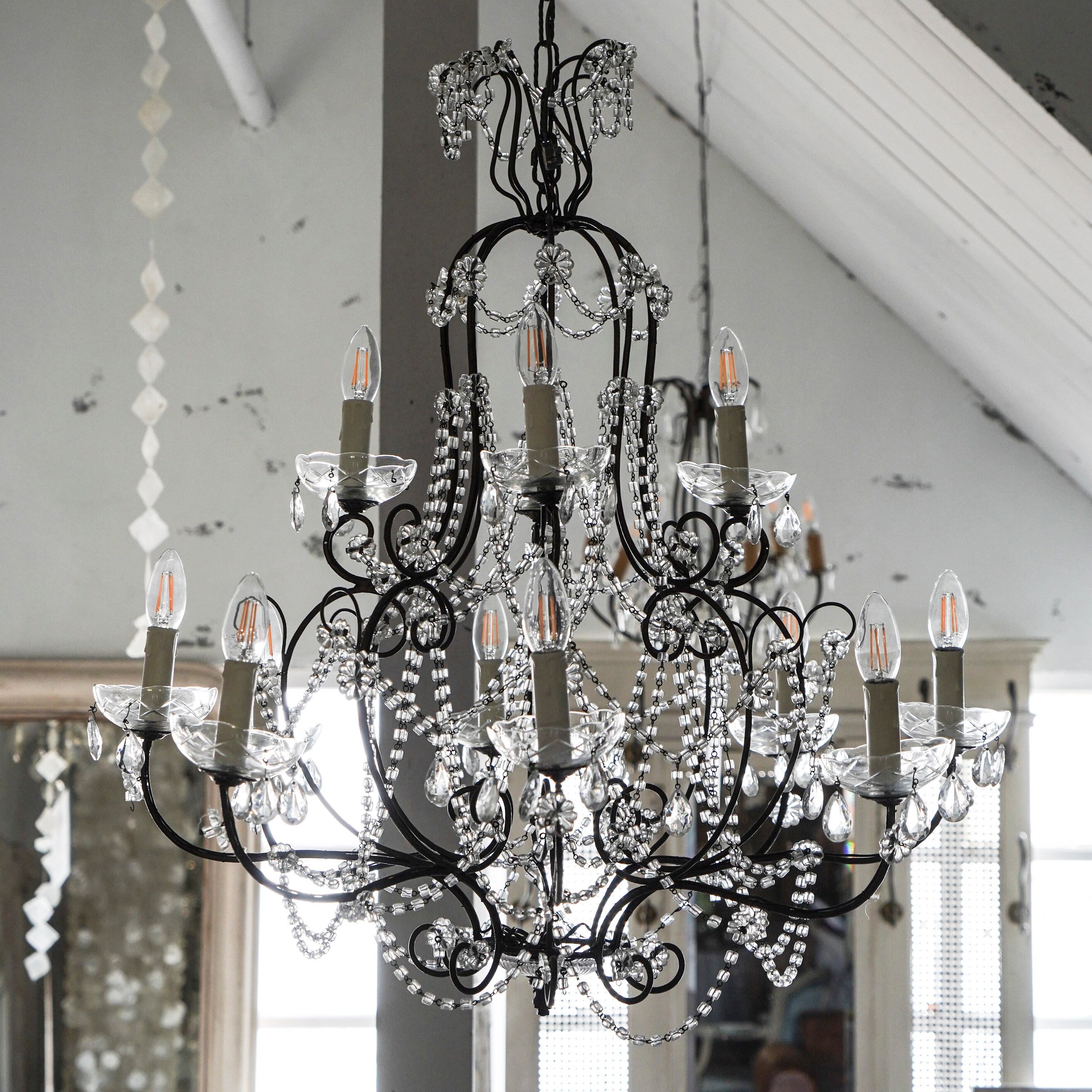 シャンデリア/12灯シャンデリア/アンティークシャンデリア/フレンチスタイル/照明/空間装飾/店舗什器