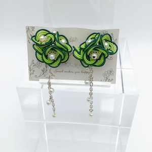 水引イヤリング 花日和 イヤリング