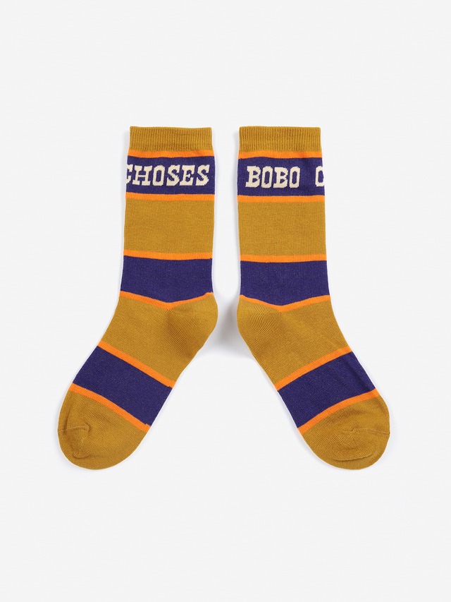 送料無料  BOBO CHOSES/Bobo Choses Pop stripes long socks