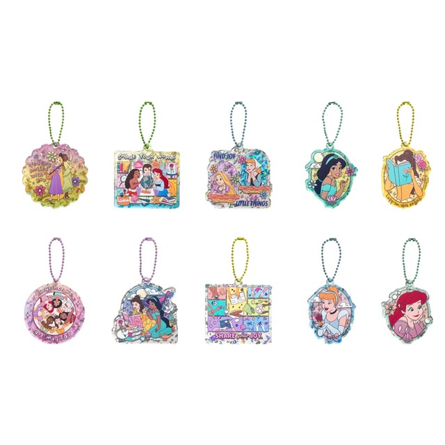 【ロット販売】【10入】ディズニープリンセスブラインアクリルキーチェーン単品（TD）(8100104)