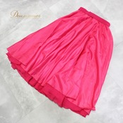 社交ダンス 衣装 スタンダード スカート レッスンウェア レディース ピンク系 無地 練習着 ビビッドピンク 濃いピンク ステージ衣装 派手 練習用 フレア スカート パーティー コスチューム 女性用 カジュアル おしゃれ サイズ調整可能 スポーツウェア ダンスウェア 着心地良い 柔らかい 生地 かわいい 旬のデザイン アクティブ スタイル