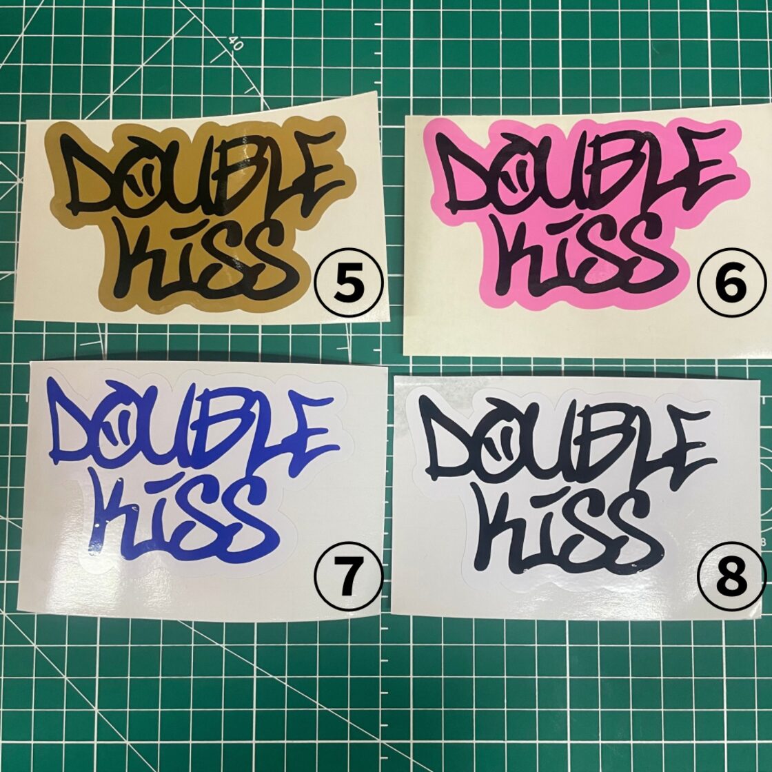 doublekiss タギング文字ステッカー | Pay ID