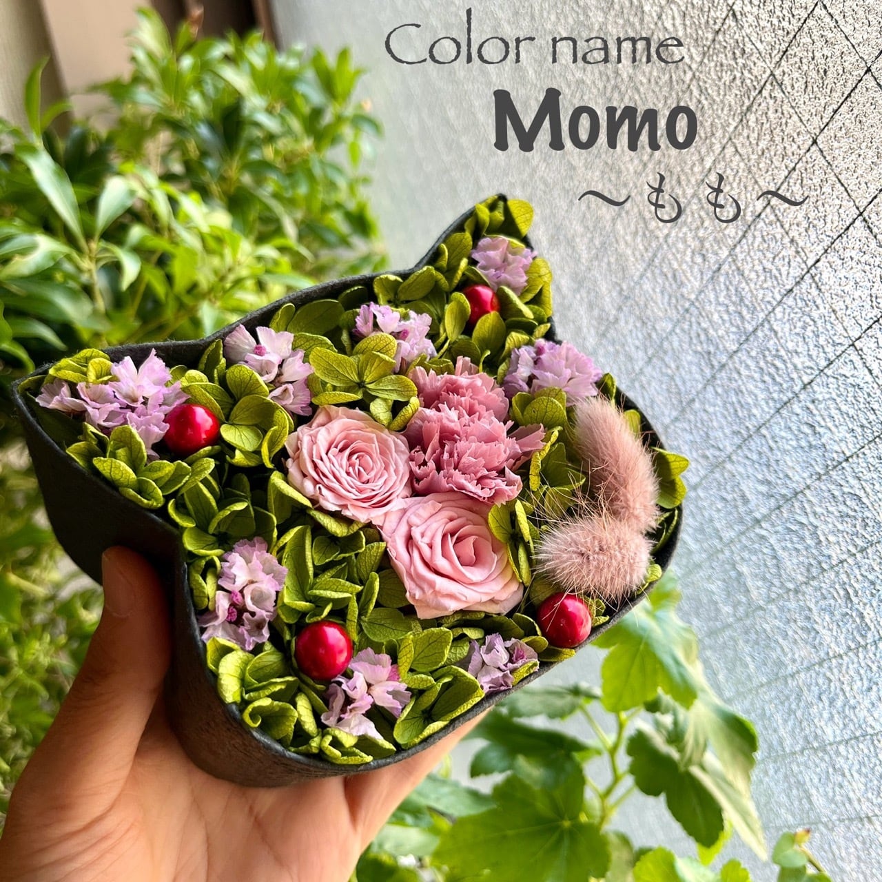 こねこばこ Momo ～もも～ オリジナル 猫型 フラワーボックス | 西麻布