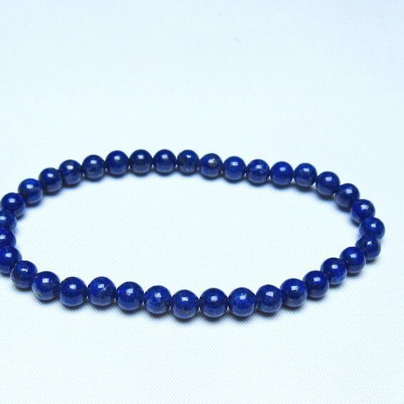 ラピスラズリ ブレスレット 5mm 一点物 メール便可 [M便 1/10] 111-48315