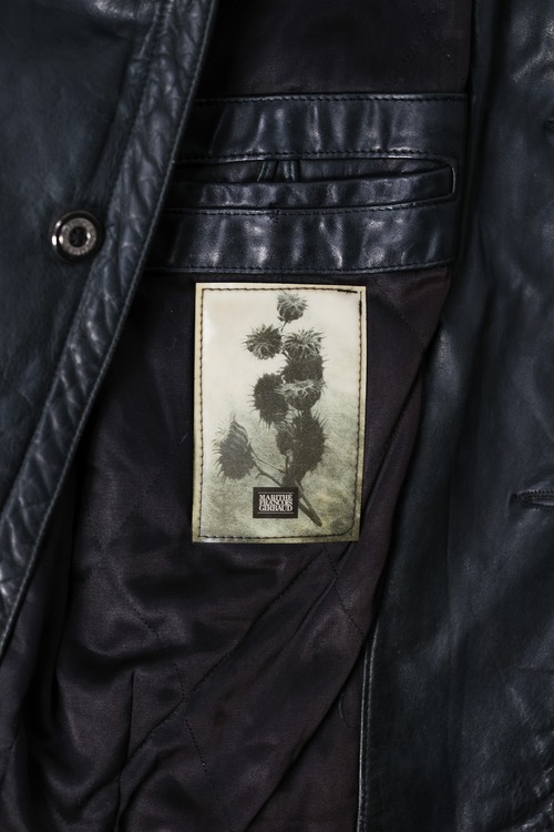 [1970s-Early 1980s] "Marithé + François Girbaud" COMPAGNIE DES MONTAGNES ET DES FORETS Engineered Leather Bomber Jacket