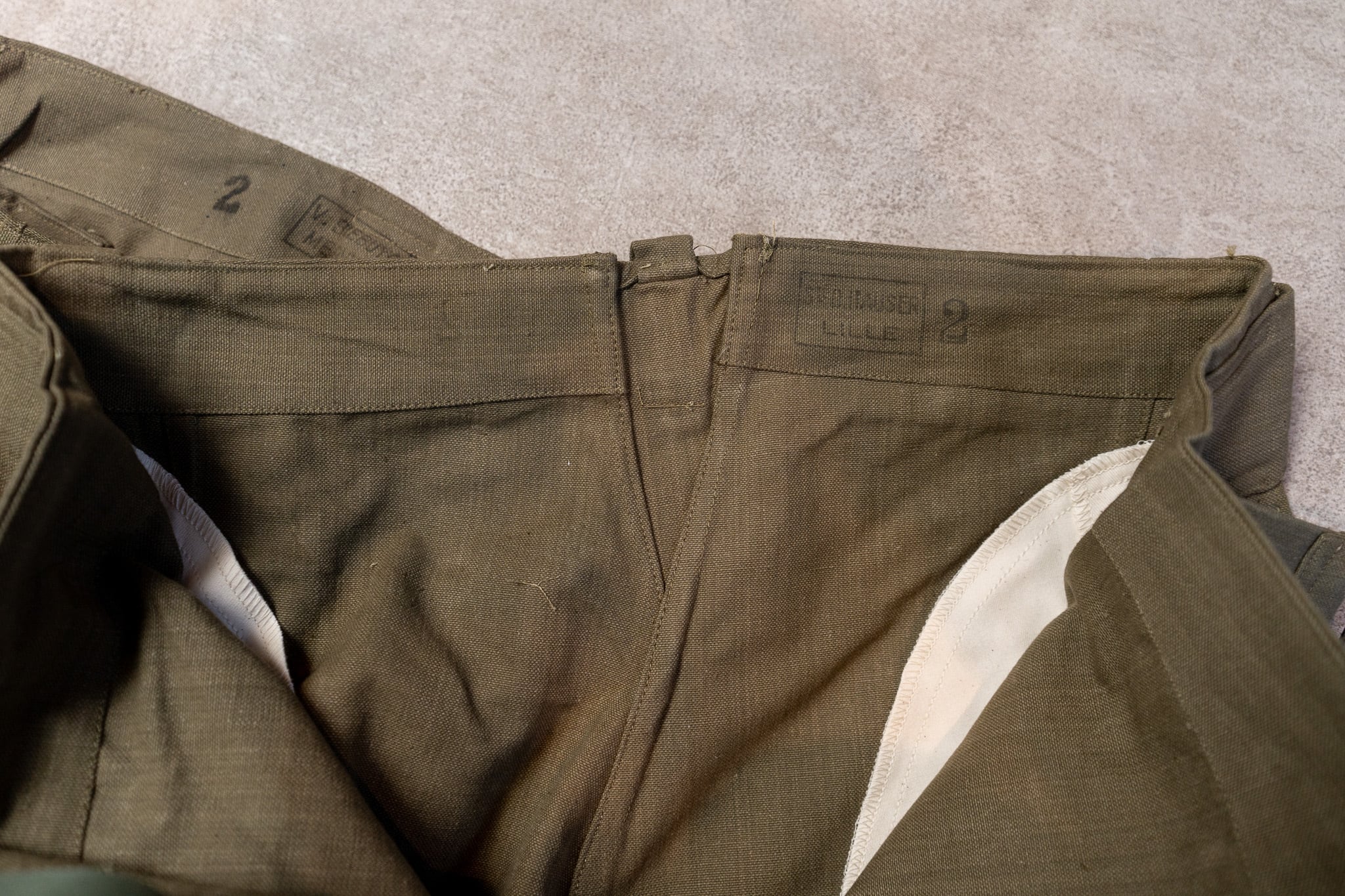 DEADSTOCK】French Army M-35 Motorcycle Trousers Early Model Size2