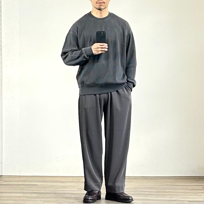 26SS》【SEABEES】WAFFLE CREW OVER THERMAL L/S TEE シービーズ