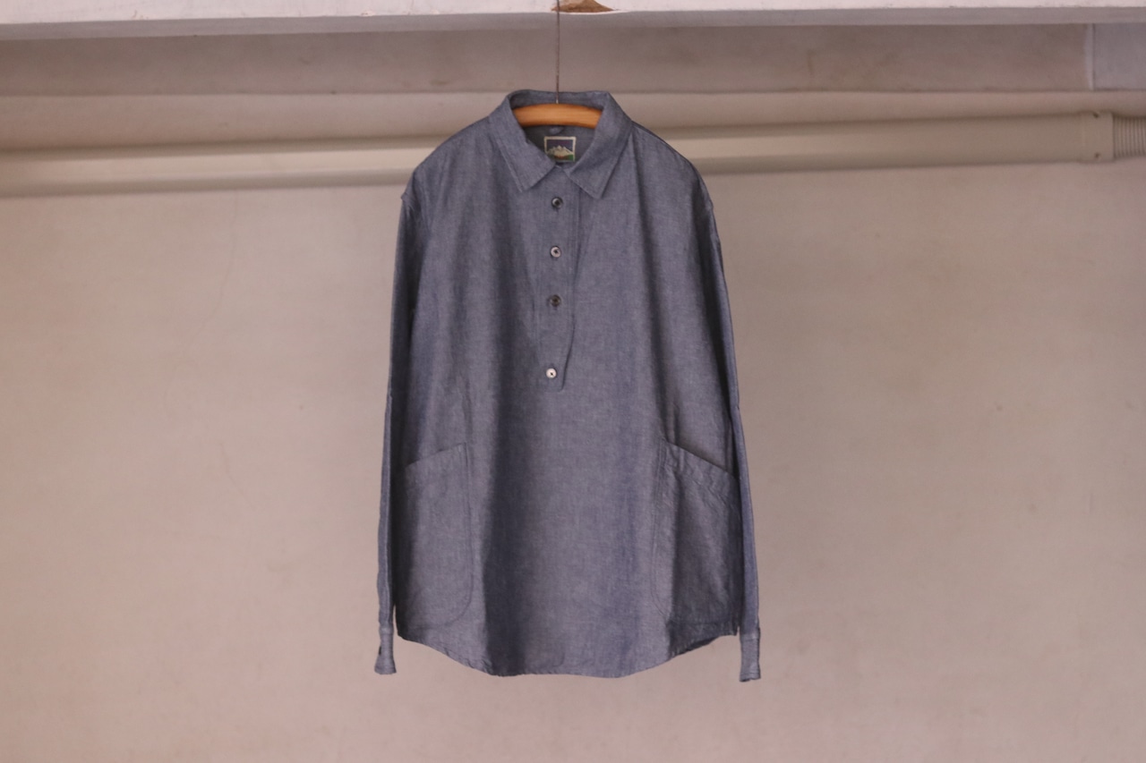 乘鞍印 「マウンテンシャツ / 灰紺」(unisex)