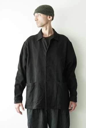 <SAMPLE>Lite Sashiko  / Work  Shirts ( BLACK)