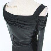 社交ダンス 衣装 スタンダード ドレス ワンピース レッスンウェア パーティドレス レディース 無地 Leirena レイリーナ ブラック系 黒 クラシック シンプル スタイリッシュ ストレッチ レディース用 フォーマル ダンス用 小物なし モダン カジュアル 着心地良い 高品質 ポリエステル ユニーク セクシー エレガント 体型カバー コンフォート 長袖 デイリー ドレスアップ