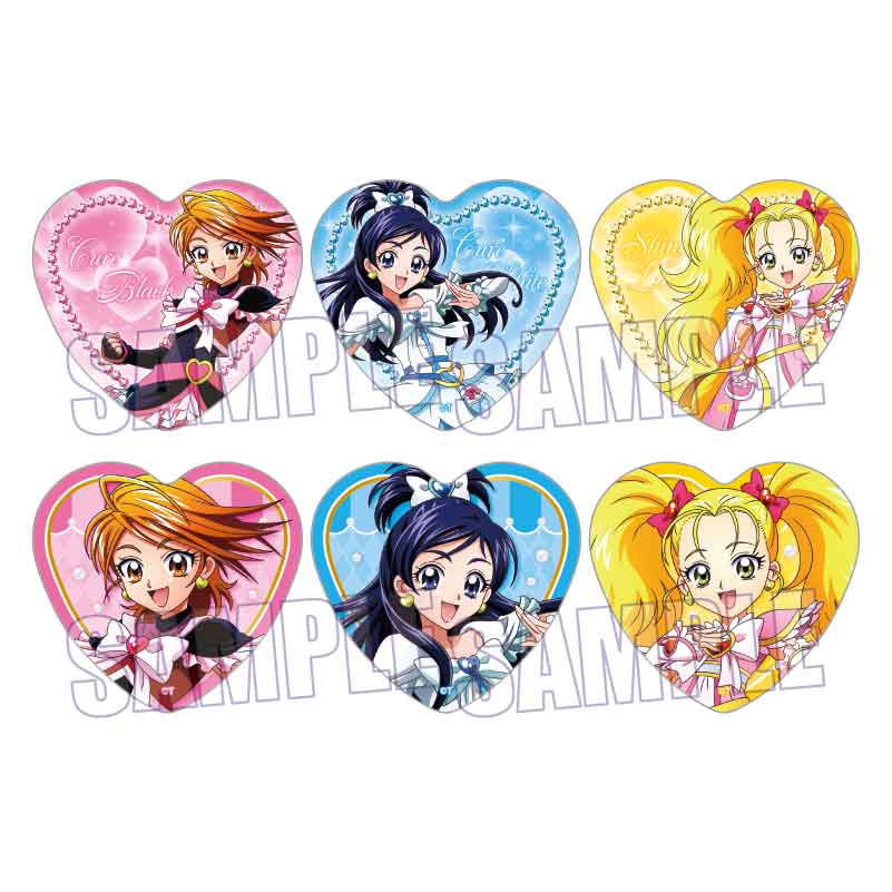 ふたりはプリキュアMax Heart トレーディングハート缶バッジ Action ver. BOX