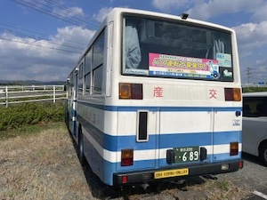 危険警告プレート：熊本200か689号車（産交バス）