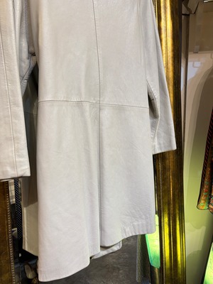 70's gray fox fur collar coat