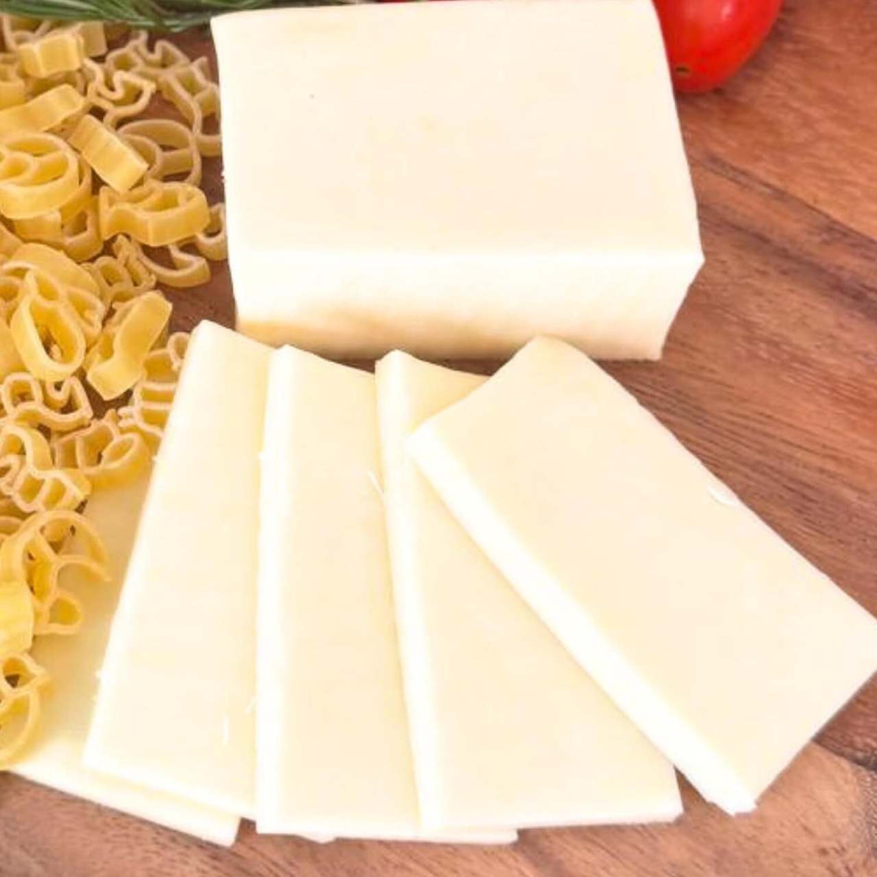 アメリカ産 グラスフェッド 低脂肪モッツァレラチーズ スライス（約4mm）2kg 無添加・セルロース不使用｜業務用・大容量 切りたて 溶けるチーズ ピザ・グラタン用 USA Grassfed Low Fat Mozzarella Cheese Sliced (4mm) 2kg – Additive-Free & Cellulose-Free