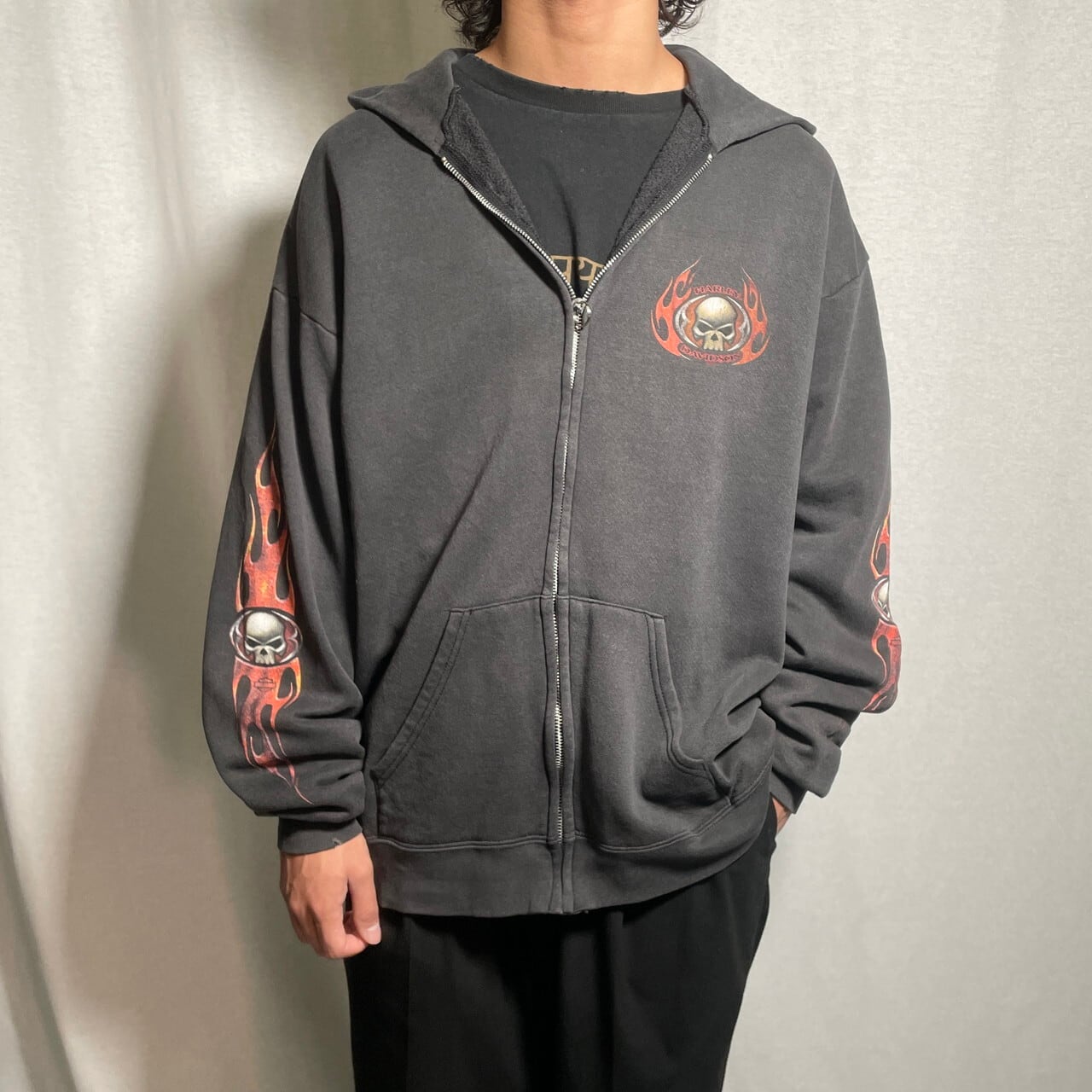 00年代 Harley-Davidson ハーレーダビッドソン ファイヤーパターン  