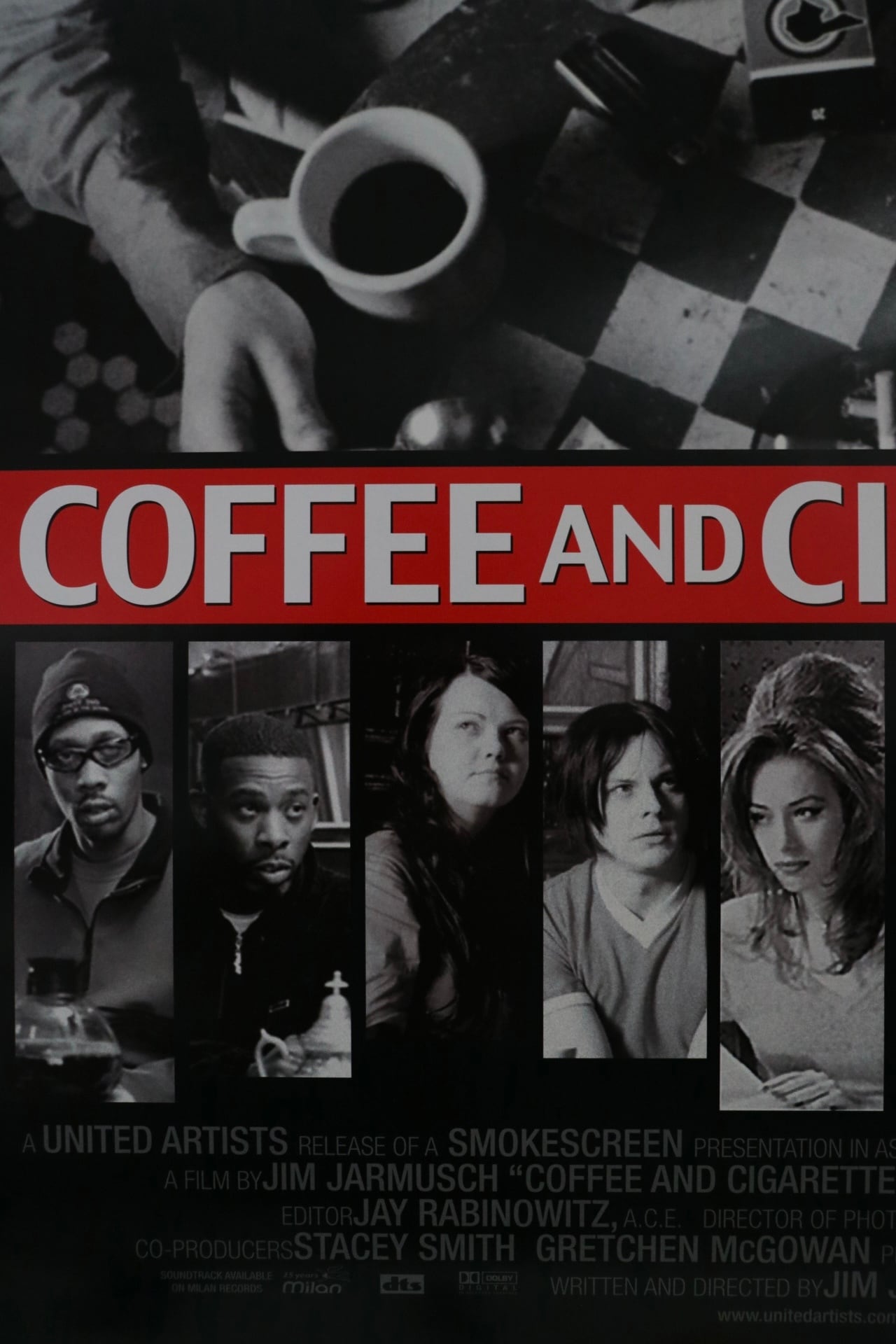 Coffee and Cigarettes 2004 U.S. promo poster | Cary