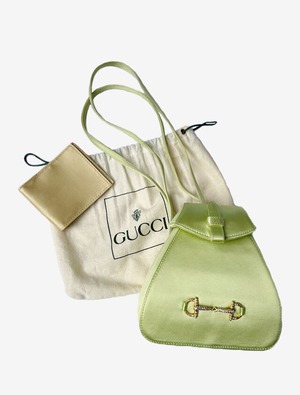 GUCCI グッチ ライムグリーン ミニリュック クラッチ