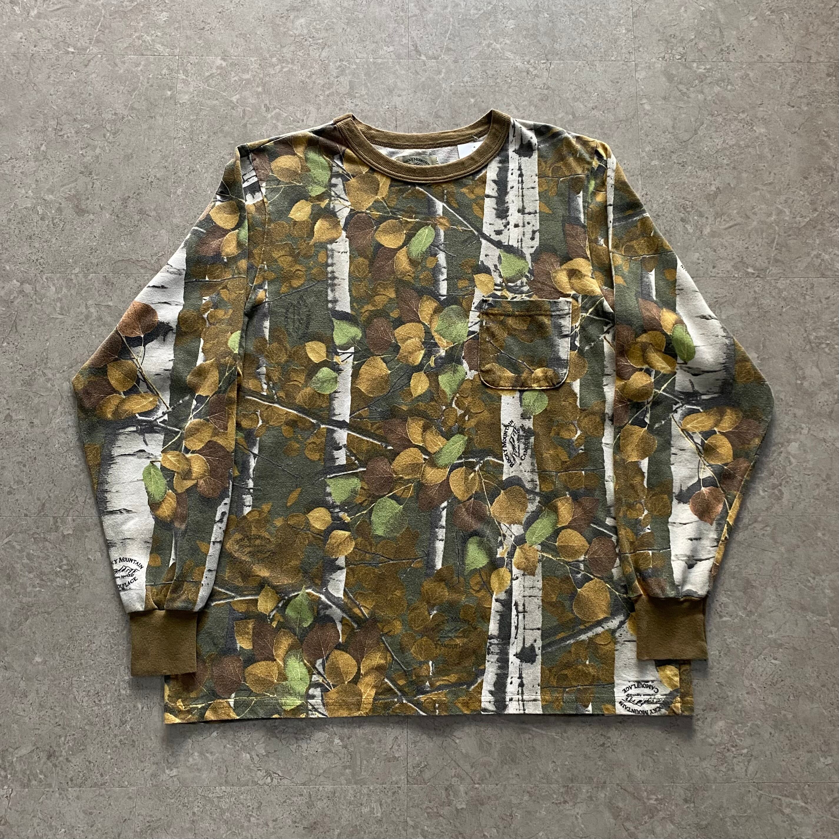 90s Rocky Mountain camouflage L/S pocket T-shirt【仙台店】