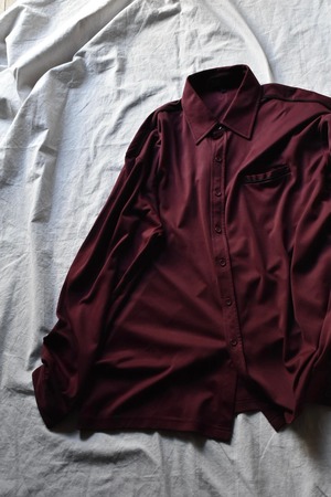 Bordeaux poly shirt