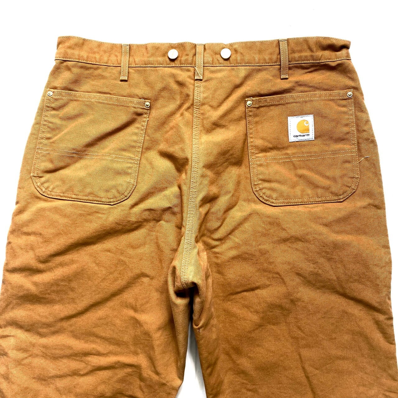 90年代 USA製 Carhartt カーハート ダック地 ワークパンツ ダブルニー 