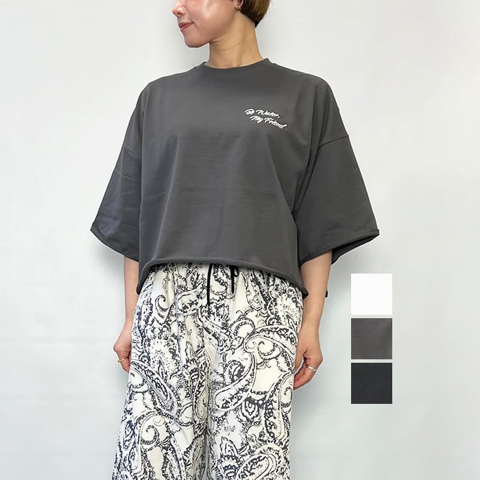 SACRA サクラ S. FINE FLEECE CROPPED LOGO TOP 126146091 2026春夏