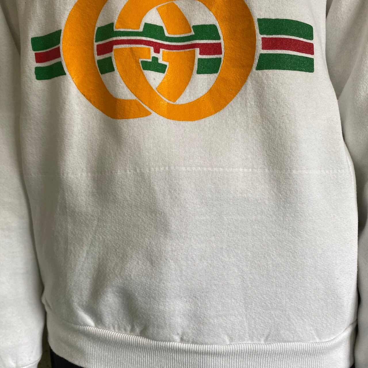 BOOTLEG" 〜年代 GUCCI グッチ フロントロゴ スウェットシャツ