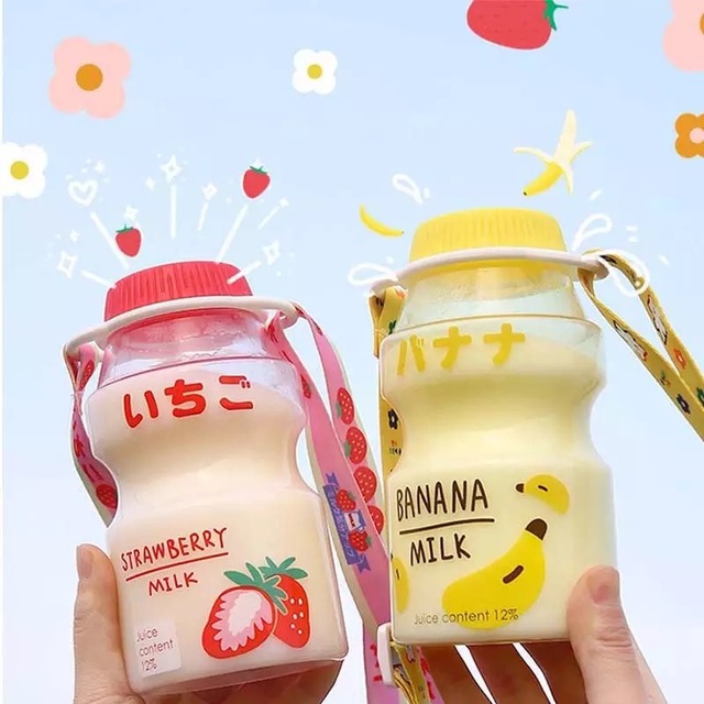 インスタ映え タンブラー プラスチック 可愛い 韓国 ジュース入れ フルーツ ショルダー 21 Ayu Select Kids Ladies 全て送料無料