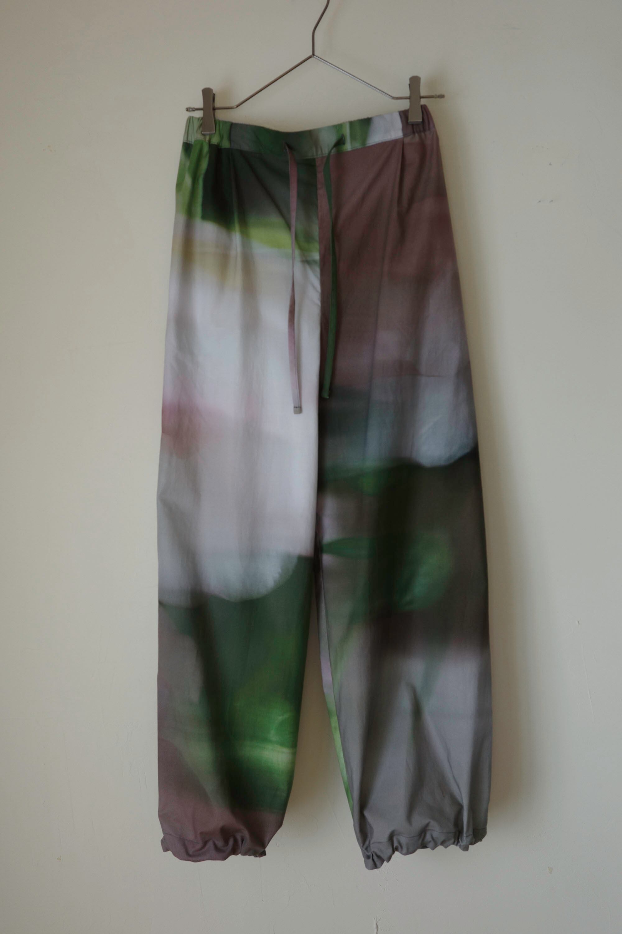 rūpa print fabric pants "All living things have meaning "