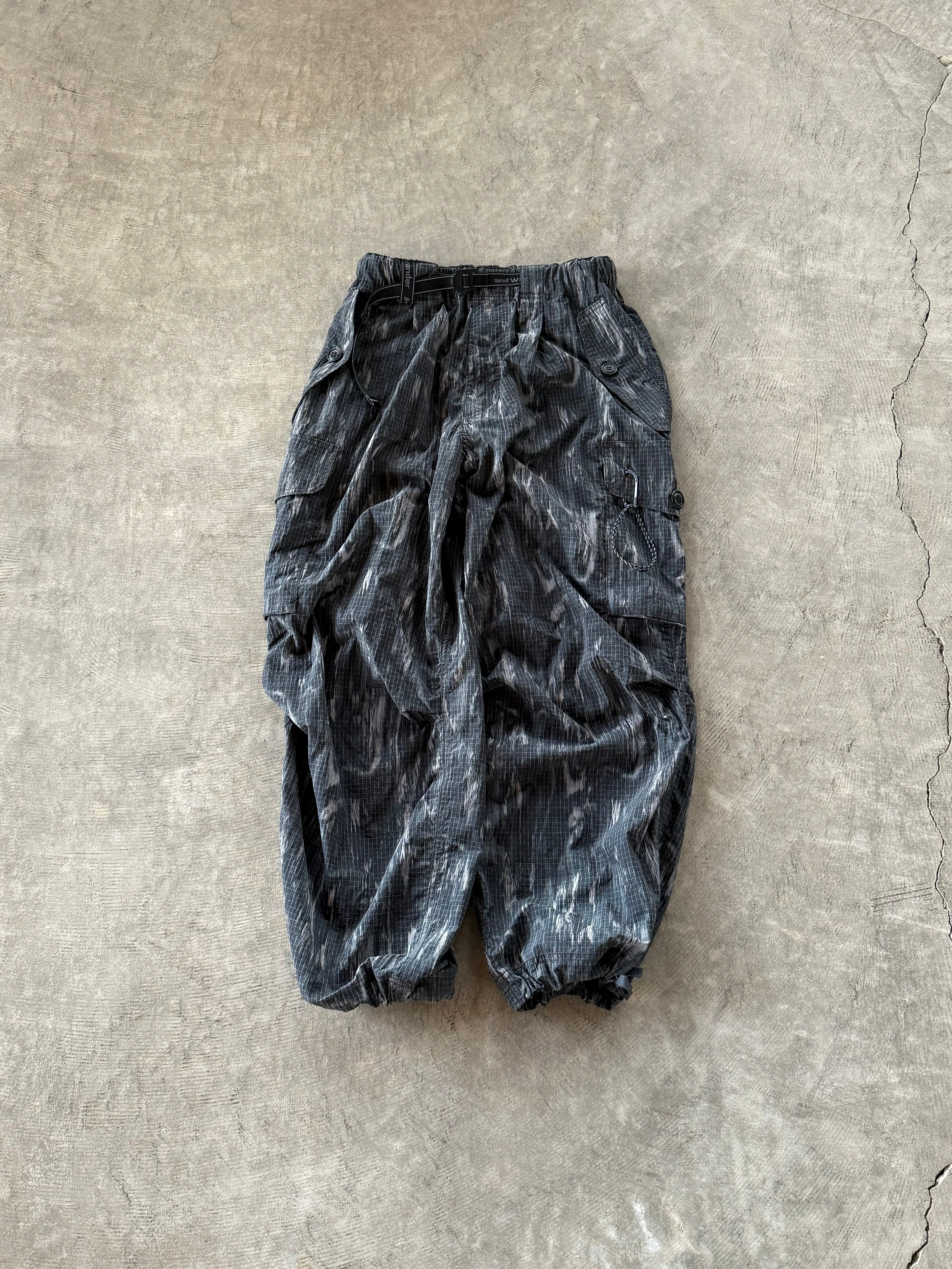 and wander アンドワンダー【printed ripstop cargo pants】 | LARGE